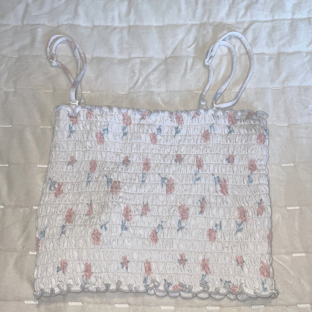 Floral bandeau shirt